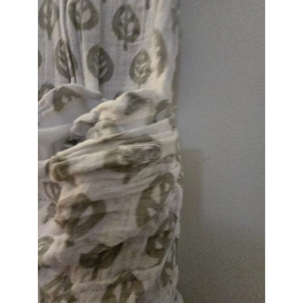 HALO SleepSack Swaddle Muslin Cotton Green Leaf Print‎ Newborn 0-3 Months